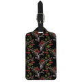 Guns And Flowers Pattern Print Luggage Tag