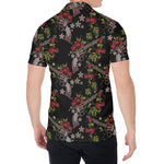 Guns And Flowers Pattern Print Men's Shirt