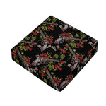 Guns And Flowers Pattern Print Outdoor Seat Cushion Cover