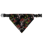 Guns And Flowers Pattern Print Over The Collar Dog Bandana