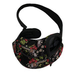 Guns And Flowers Pattern Print Pet Sling Carrier