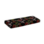 Guns And Flowers Pattern Print Piano Keyboard Cover