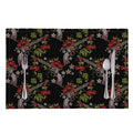 Guns And Flowers Pattern Print Placemat