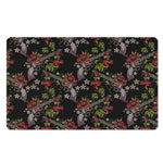 Guns And Flowers Pattern Print Polyester Doormat