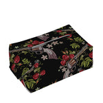 Guns And Flowers Pattern Print Rectangle Tissue Box Cover