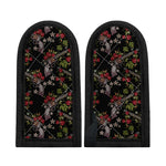 Guns And Flowers Pattern Print Skillet Handle Cover
