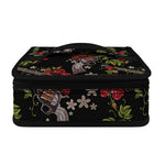 Guns And Flowers Pattern Print Small Lunch Bag