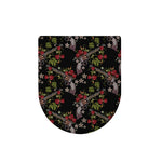 Guns And Flowers Pattern Print Toilet Lid Cover