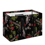 Guns And Flowers Pattern Print Utility Tote Bag