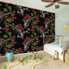 Guns And Flowers Pattern Print Wall Sticker