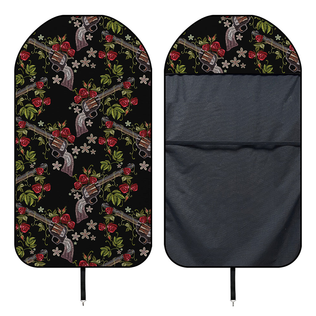 Guns And Flowers Pattern Print Waterproof Car Seat Cover