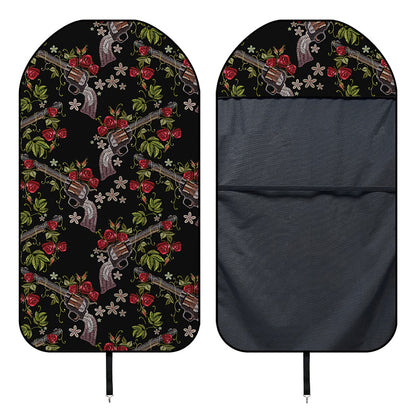 Guns And Flowers Pattern Print Waterproof Car Seat Cover