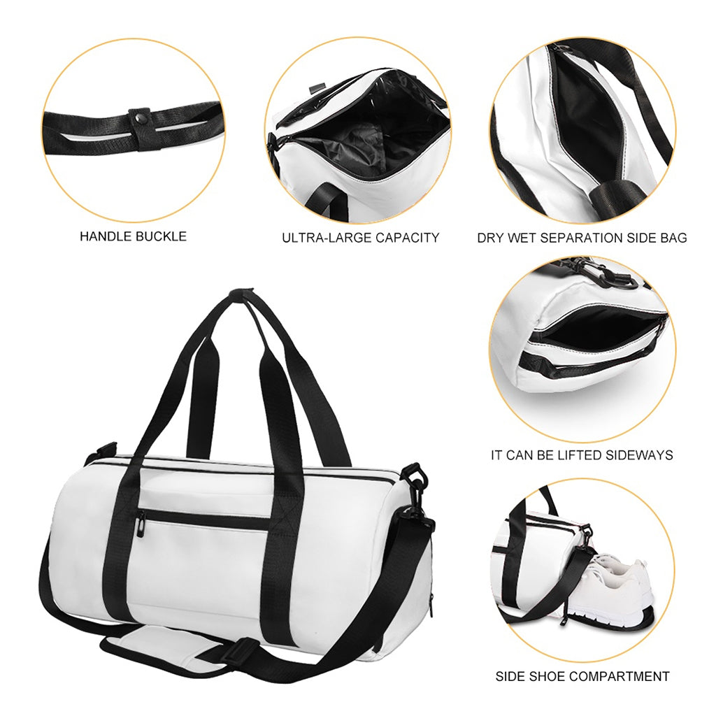 Devil Emoji Pattern Print Gym Bag