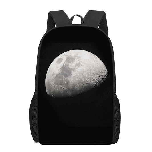 Half Moon Print 17 Inch Backpack