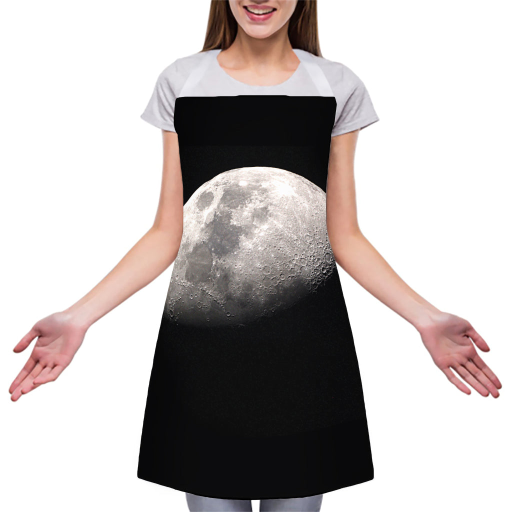 Half Moon Print Adjustable Apron