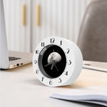 Half Moon Print Alarm Clock
