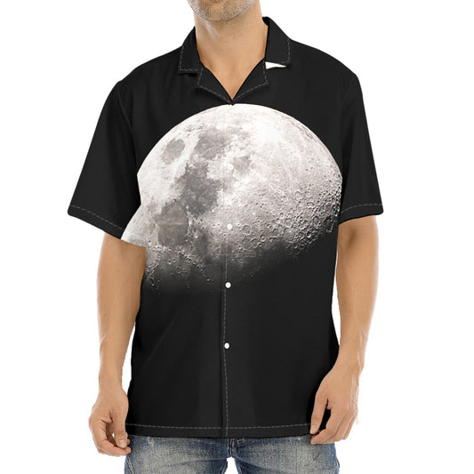 Half Moon Print Aloha Shirt
