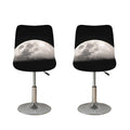 Half Moon Print Bar Stool Covers