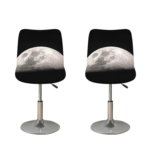 Half Moon Print Bar Stool Covers