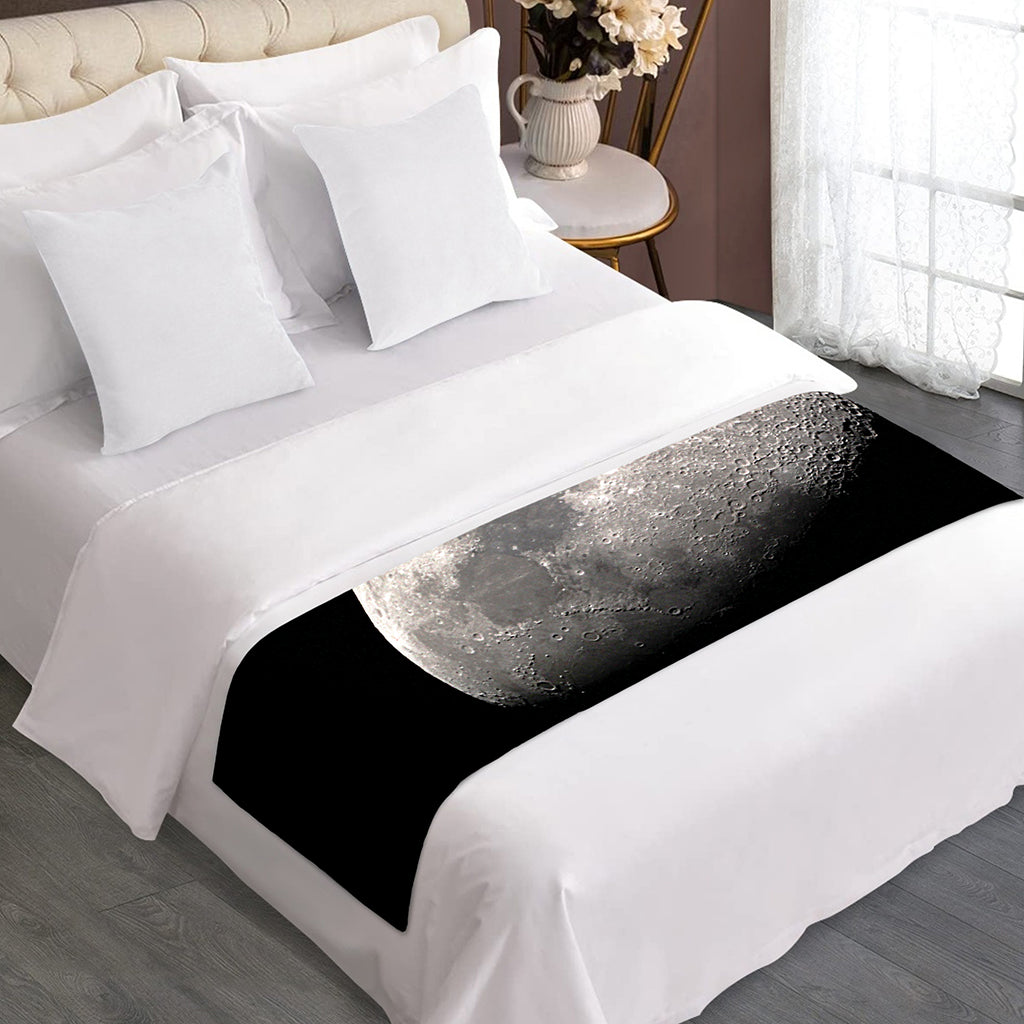 Half Moon Print Bed Runner