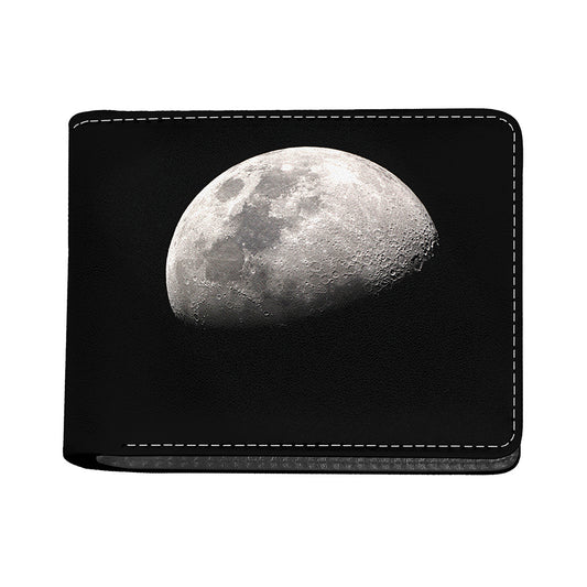 Half Moon Print Bifold Wallet