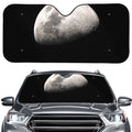 Half Moon Print Car Windshield Sun Shade