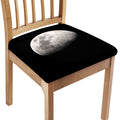 Half Moon Print Chair Cushion Cover