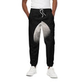 Half Moon Print Cotton Sweatpants