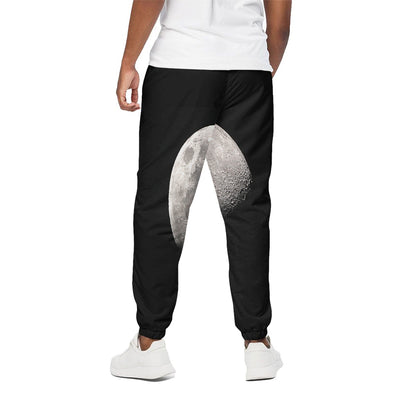 Half Moon Print Cotton Pants