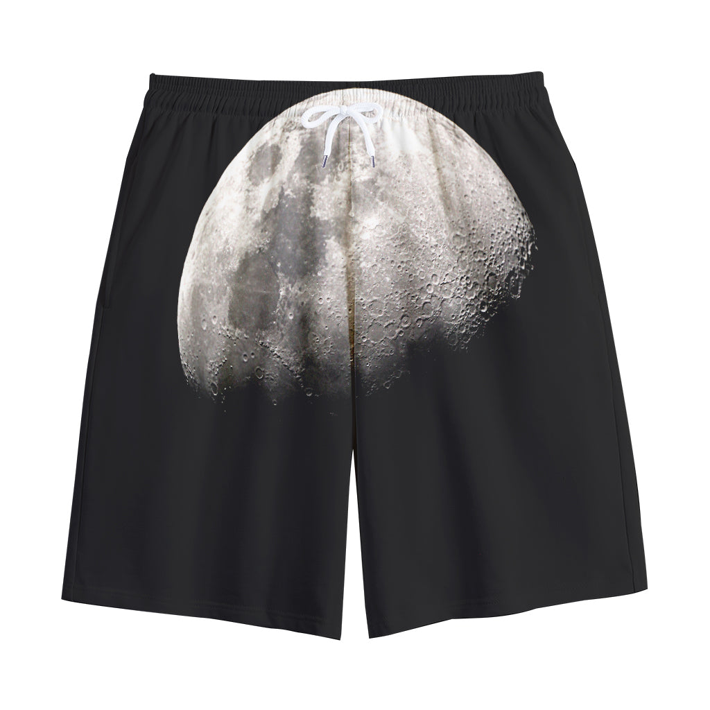 Half Moon Print Cotton Shorts