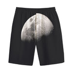 Half Moon Print Cotton Shorts