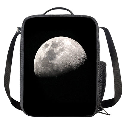 Half Moon Print Crossbody Lunch Bag
