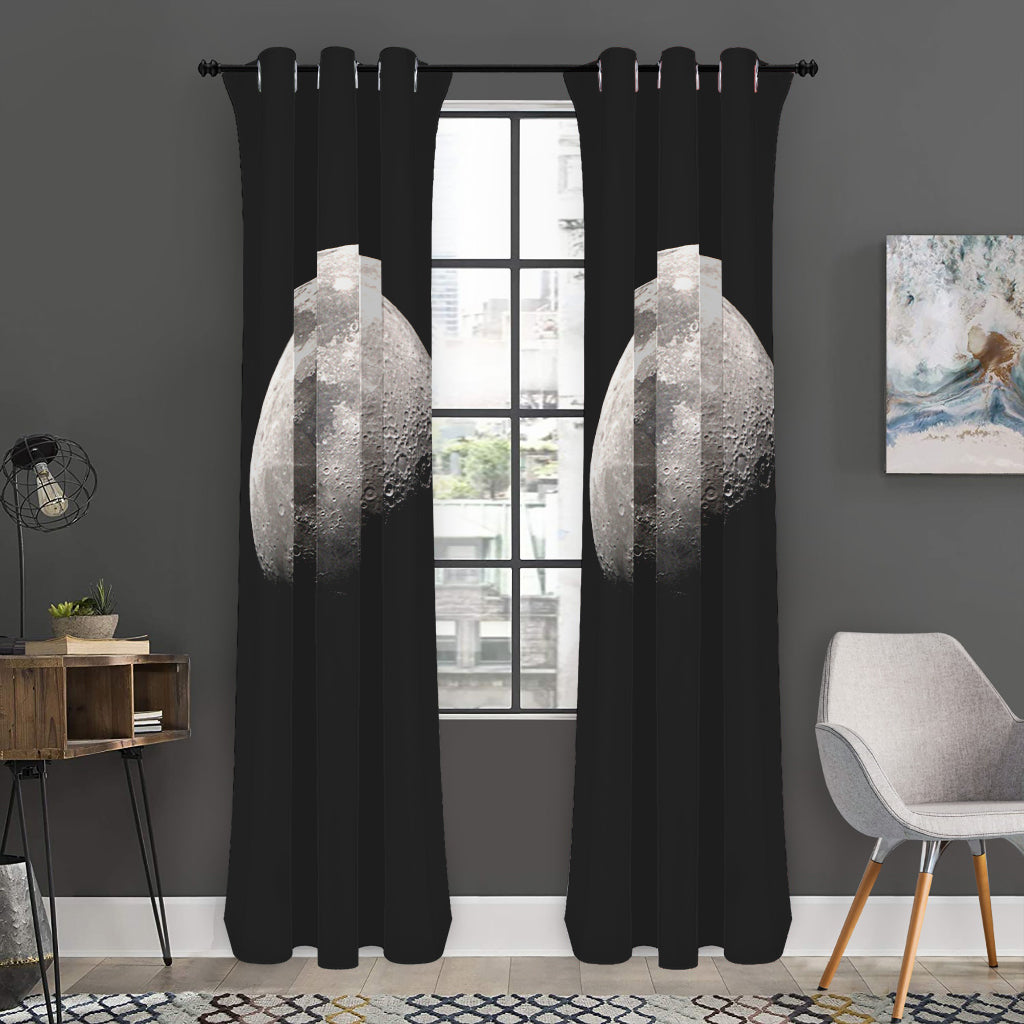 Half Moon Print Curtain