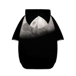 Half Moon Print Dog Zip Up Hoodie