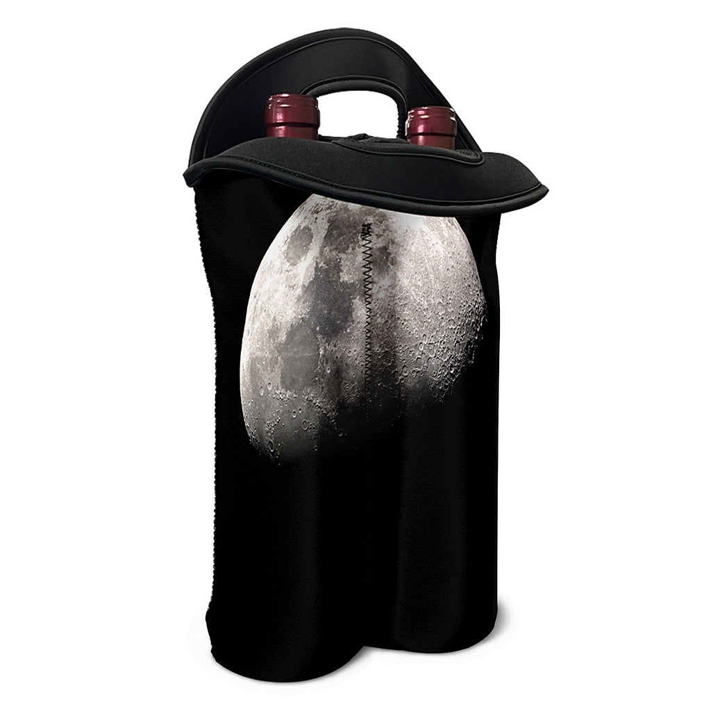 Half Moon Print Double Neoprene Wine Tote