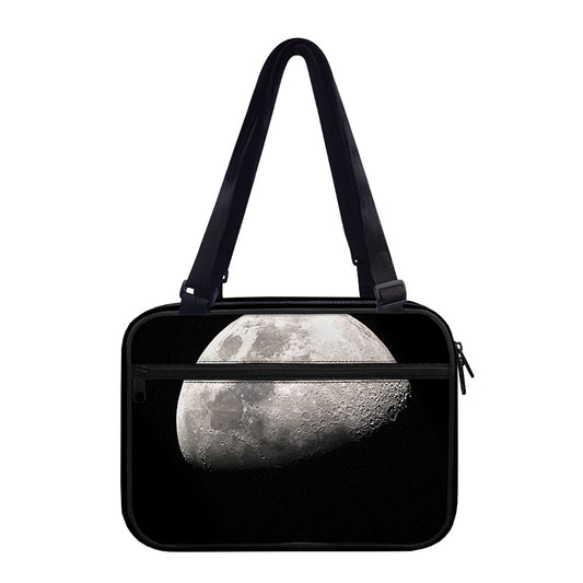 Half Moon Print Double Strap Bible Bag