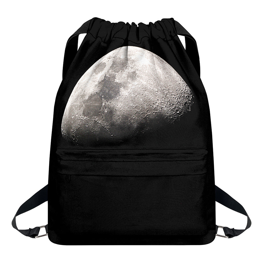 Half Moon Print Drawstring Backpack