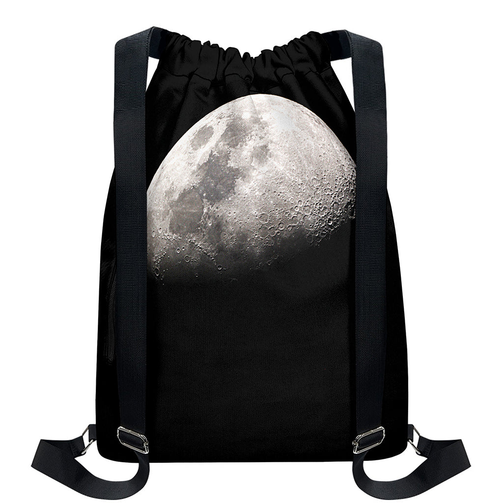 Half Moon Print Drawstring Backpack