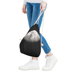Half Moon Print Drawstring Bag