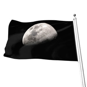 Half Moon Print Flag