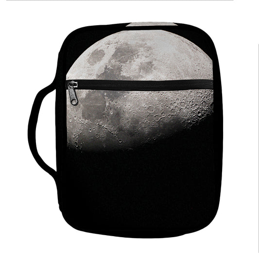 Half Moon Print Front Pocket Bible Bag