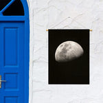 Half Moon Print Garden Flag