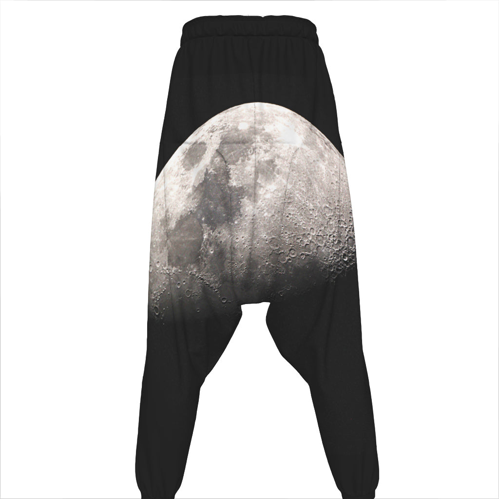Half Moon Print Hammer Pants
