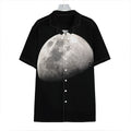 Half Moon Print Hawaiian Shirt