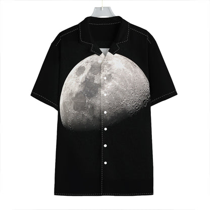 Half Moon Print Hawaiian Shirt