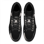 Half Moon Print High Top Leather Sneakers