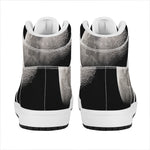 Half Moon Print High Top Leather Sneakers