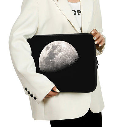 Half Moon Print Laptop Sleeve