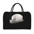 Half Moon Print Leather Duffel Bag