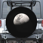 Half Moon Print Leather Spare Tire Cover